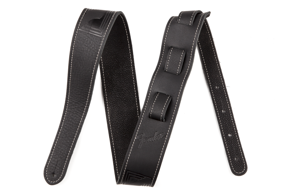 Monogram Leather Strap, Black 