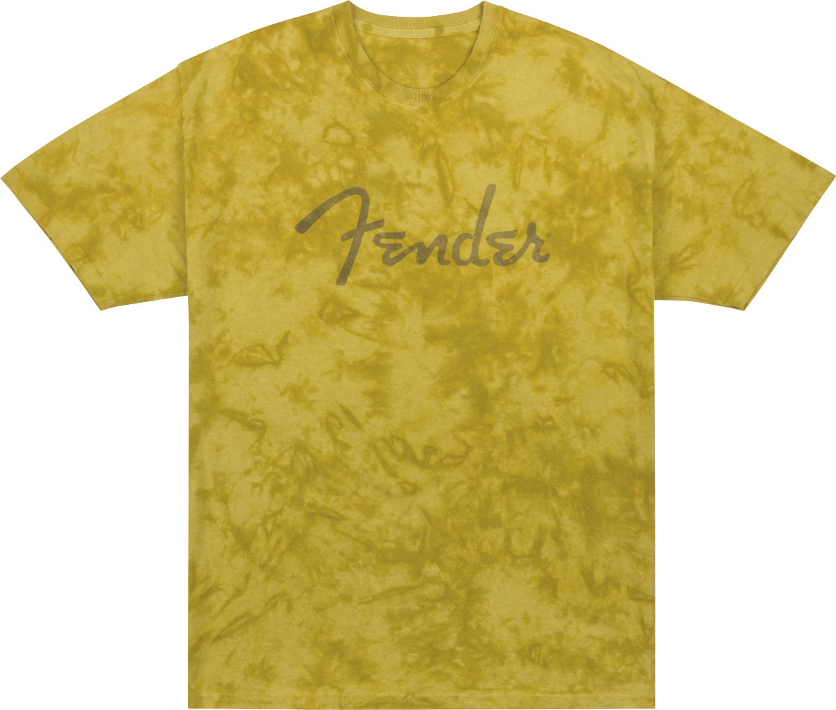 Spaghetti Logo Tie-Dye T-Shirt, Mustard, M