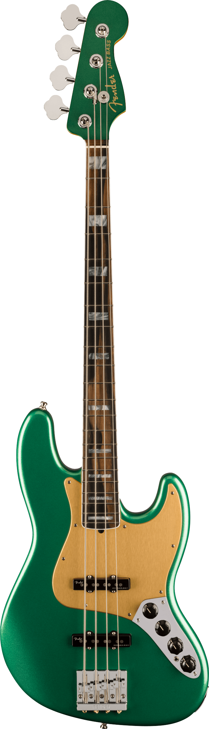 American Ultra Jazz Bass®, Ebony Fingerboard, Mystic Pine Green