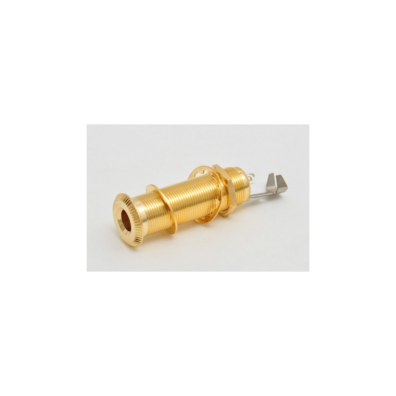 Rohrbuchse, stereo, gold