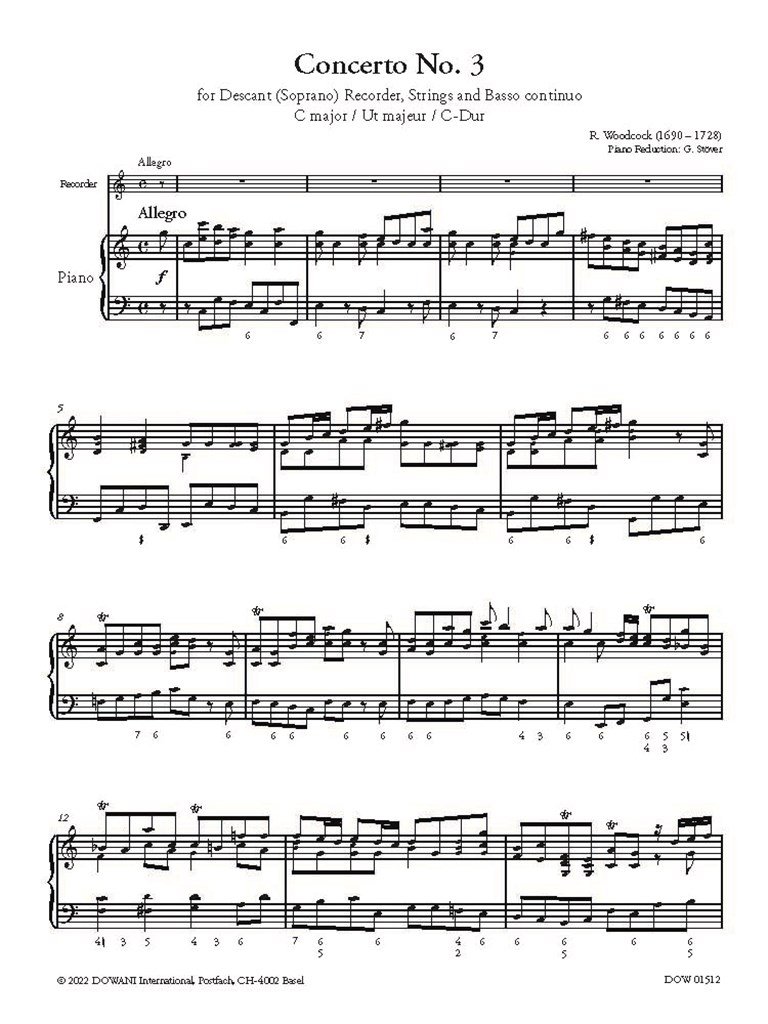 Robert Woodcock - Concerto for Descant (Soprano) Recorder