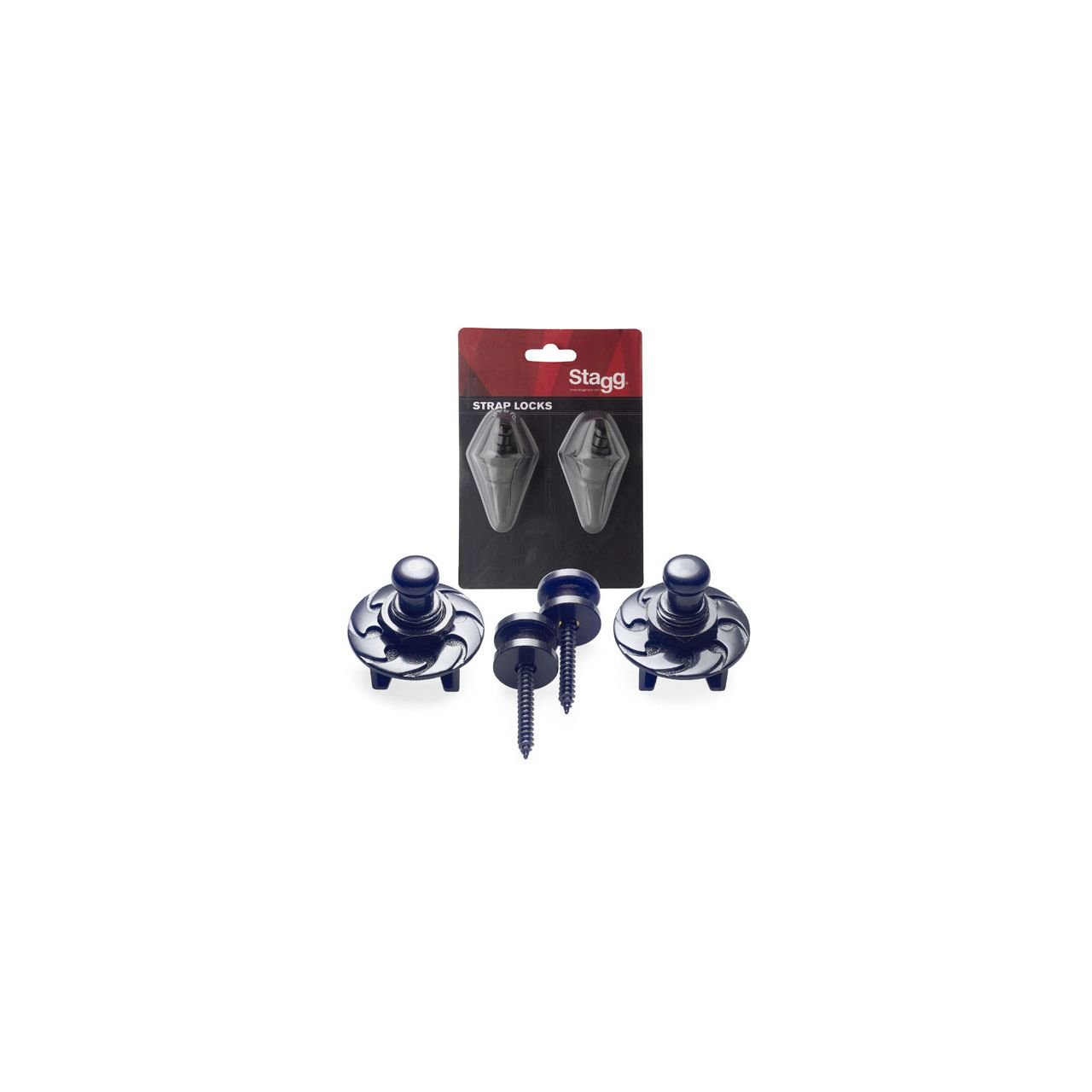SSL1 BK Security Locks Schwarz  - Strap Lock Set