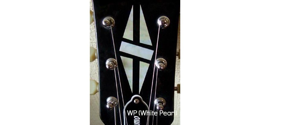 Inlay Stickers, Headstock-Diamond Hatch (WS)