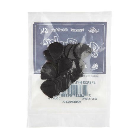 Stiffo Max Grip Jazz III Picks, 24 pcs., black, 1.38 mm