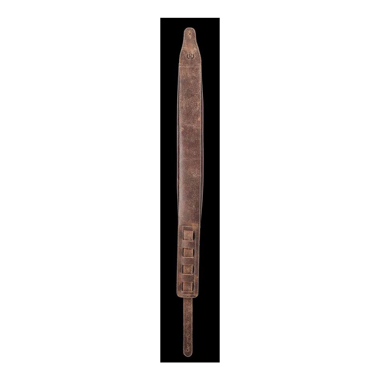 Buffalo Crackle Brown Bass Strap short Version