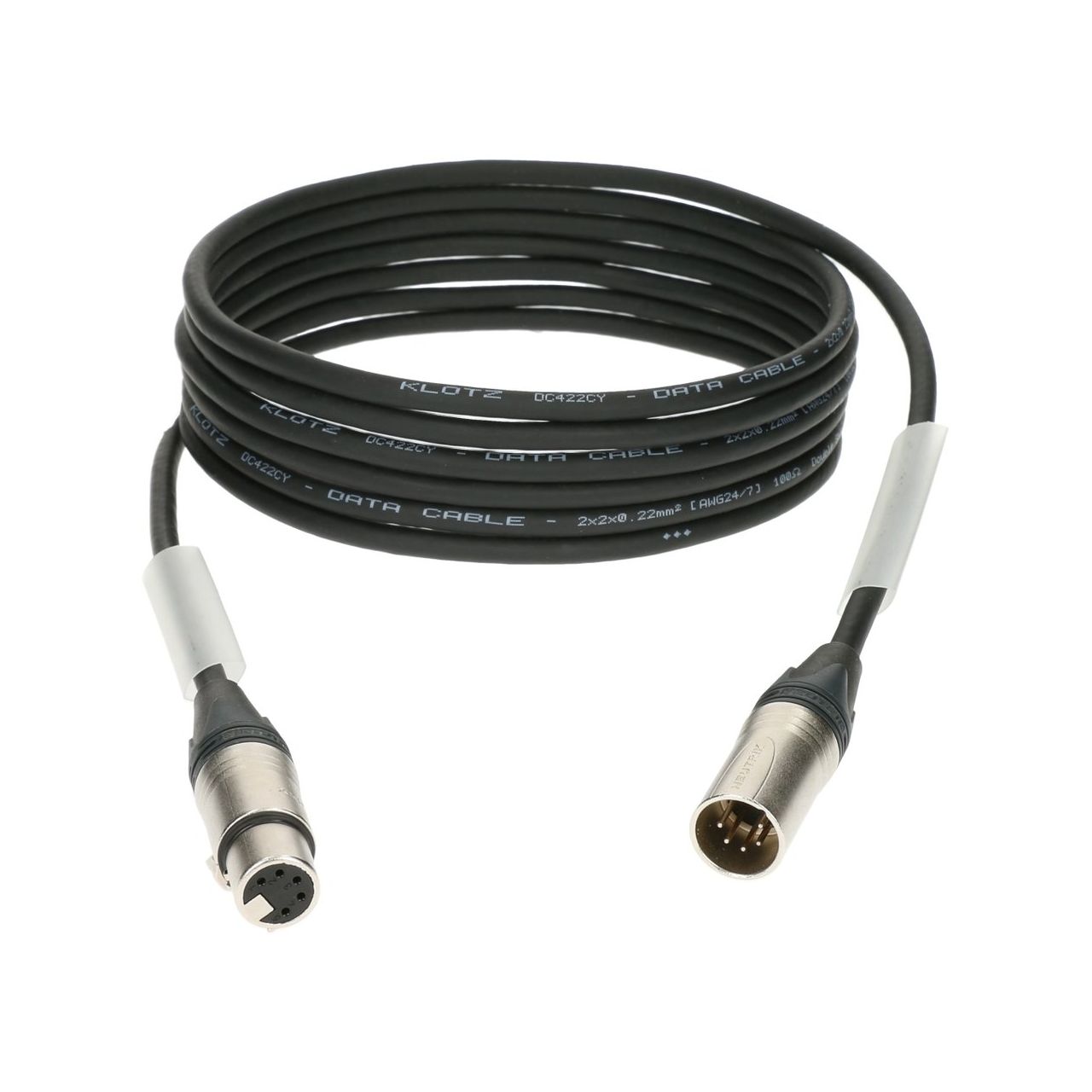 DMX2 XLR female 5p. - XLR male 5p. / Neutrik  2 Meter