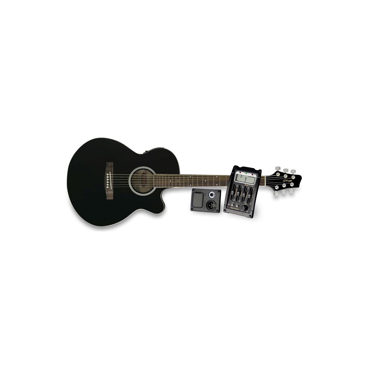 Westerngitarre - Mahagony - Black SA40MJCFI-BK
