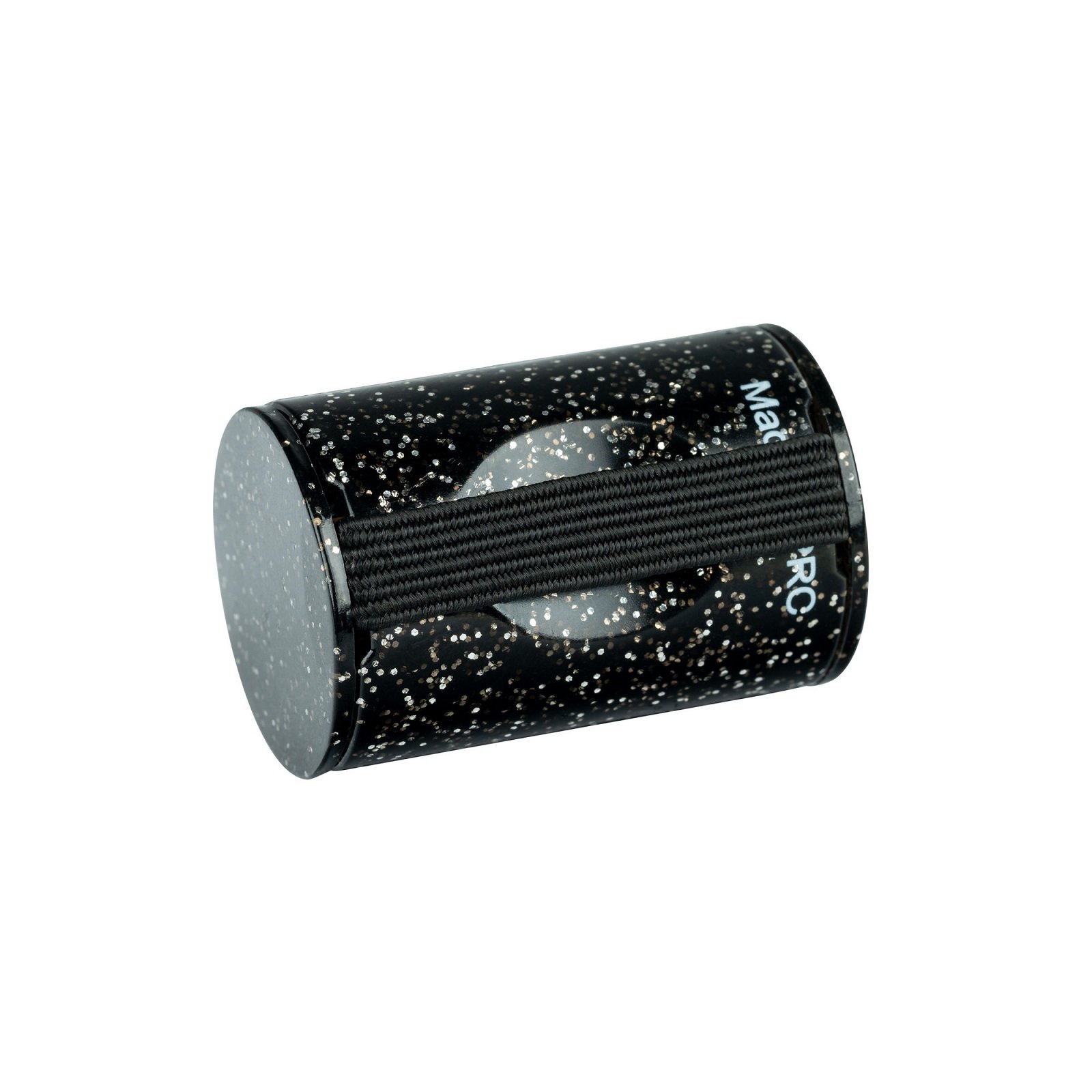 PVC Finger Shaker - Black / Silver Sparkle