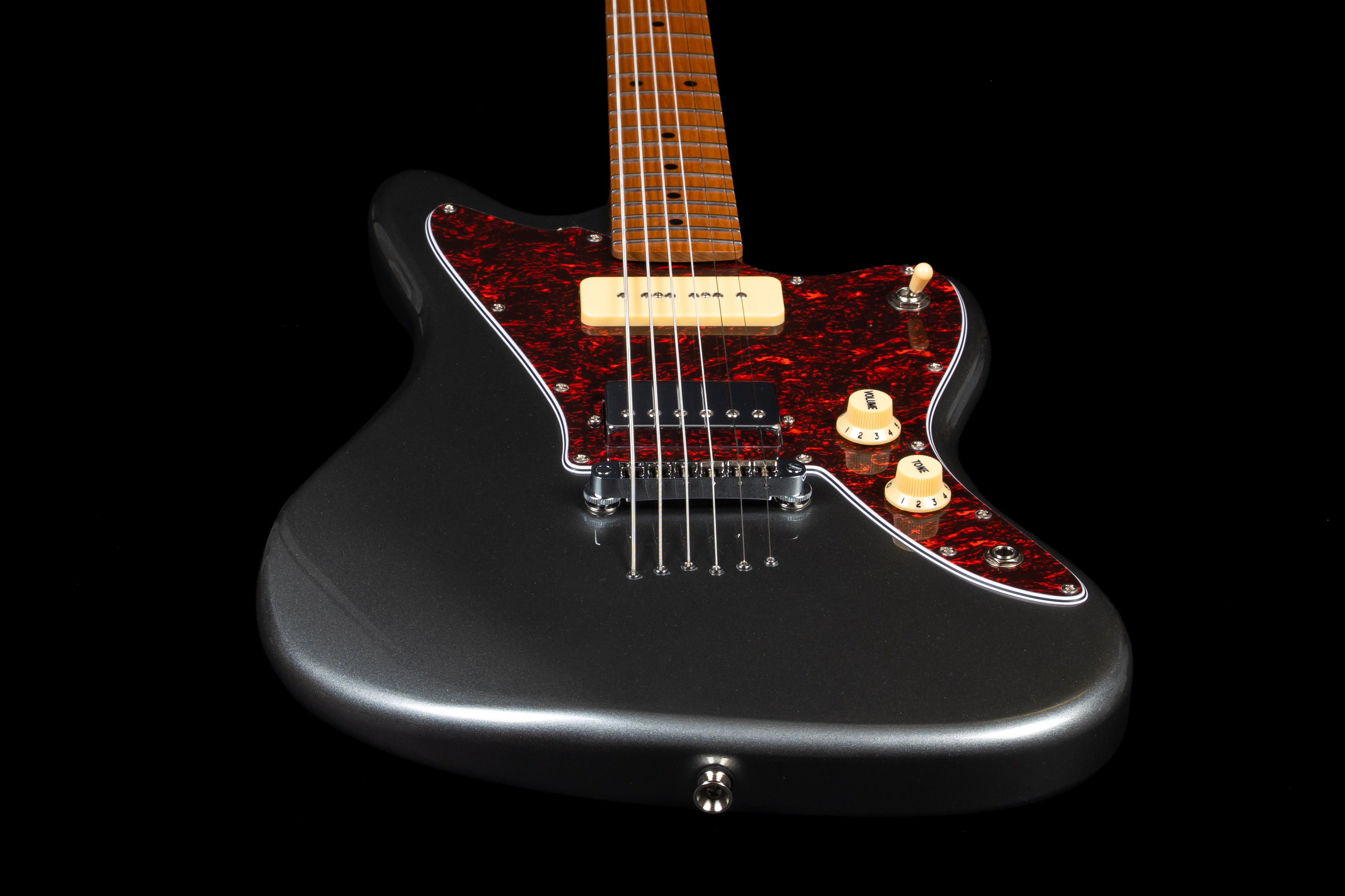 JJ-350 Baritone Charcoal E-Gitarre
