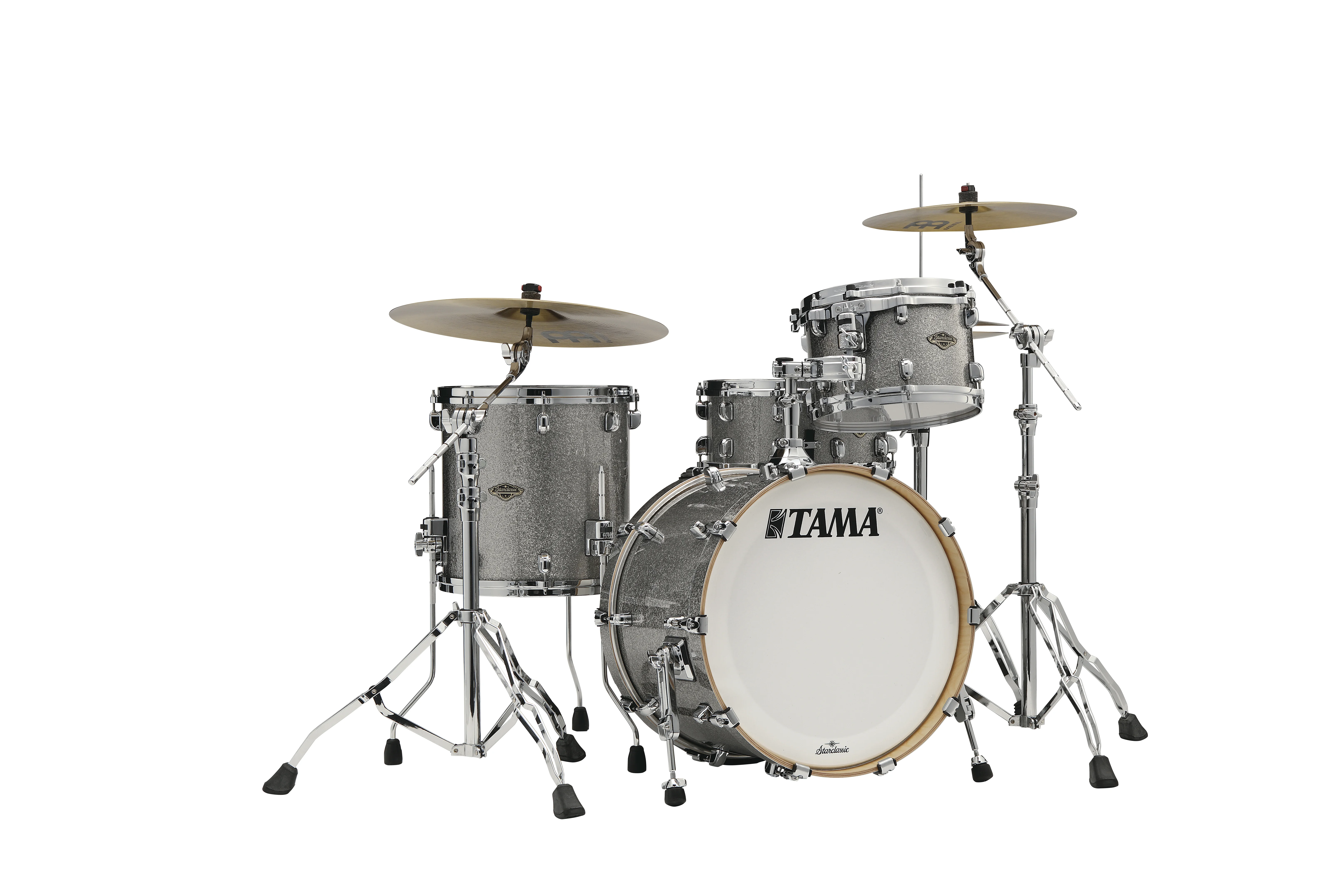 Starclassic Walnut/Birch Duracover Wrap Shell Kit 3 teilig - Smoked Silver Sparkle