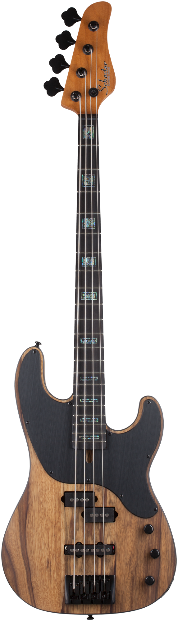 Model-T 4 Exotic Bass Black Limba
