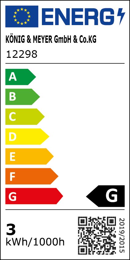 12298 LED Pianoleuchte - silber