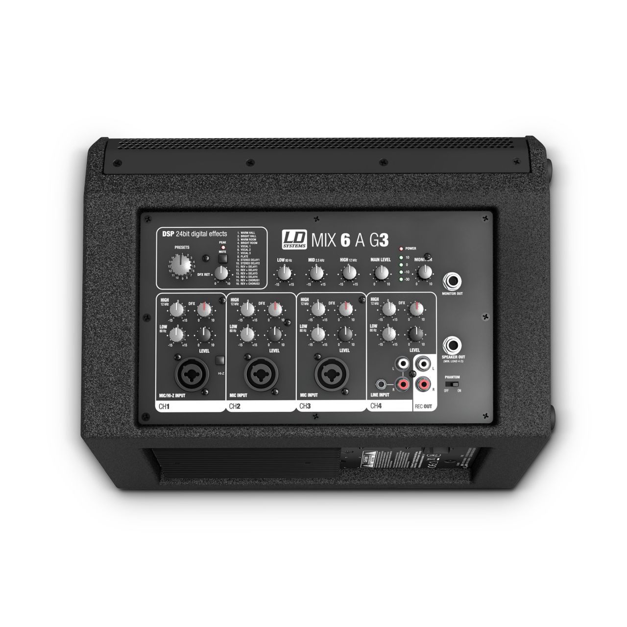 MIX 6 A G3 2-Weg Aktiv-Lautsprecher mit integriertem 4-Kanal-Mixer