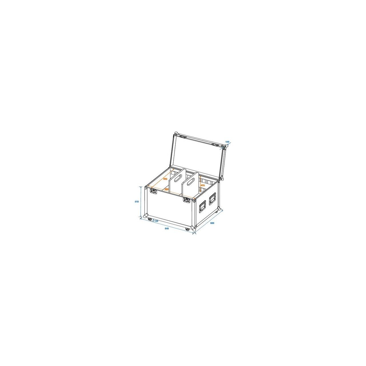 Universal-Tour-Case 60cm mit Rollen