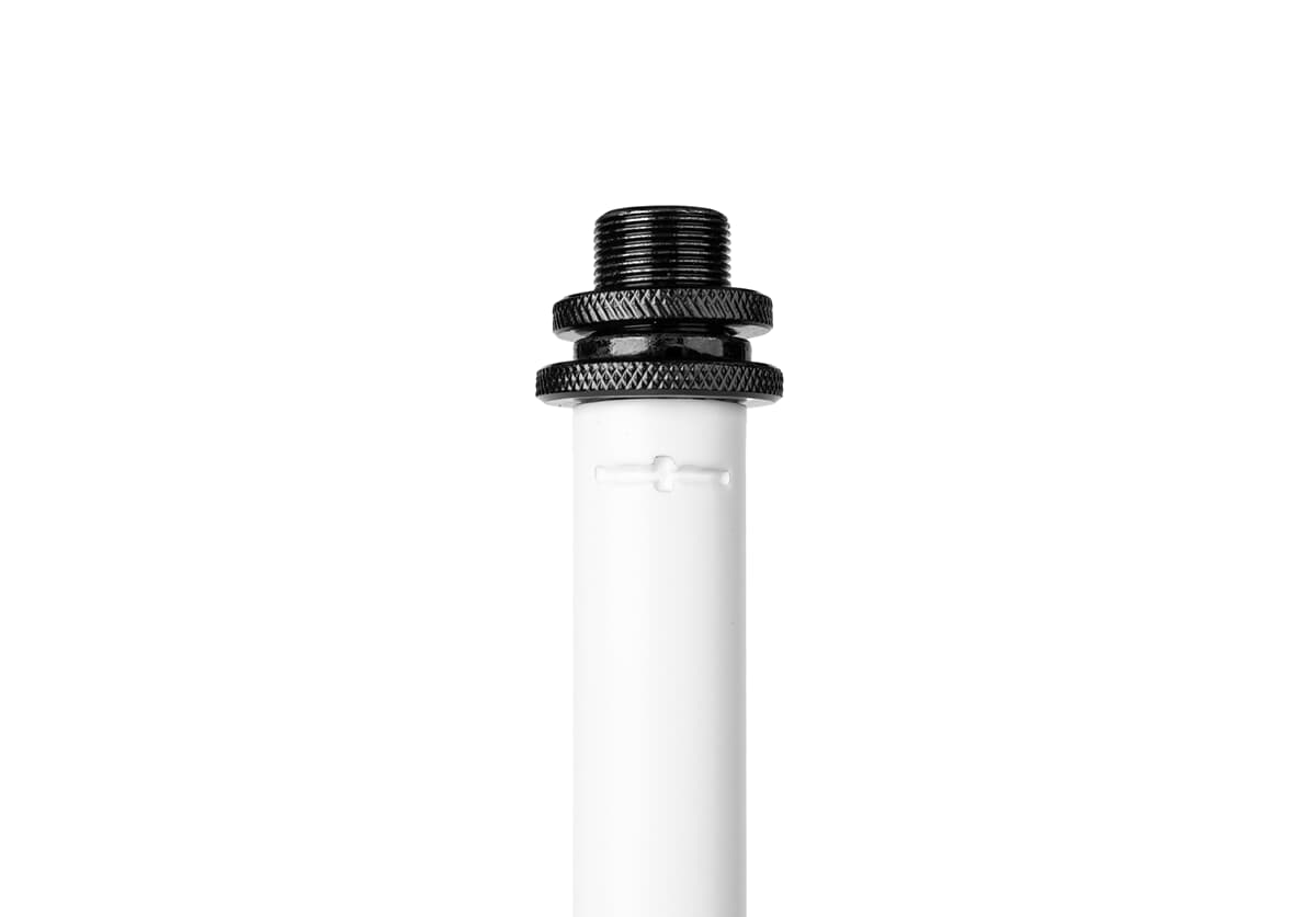 Rundfuß-Desktop-Mikrofonstativ - 6" Weiß