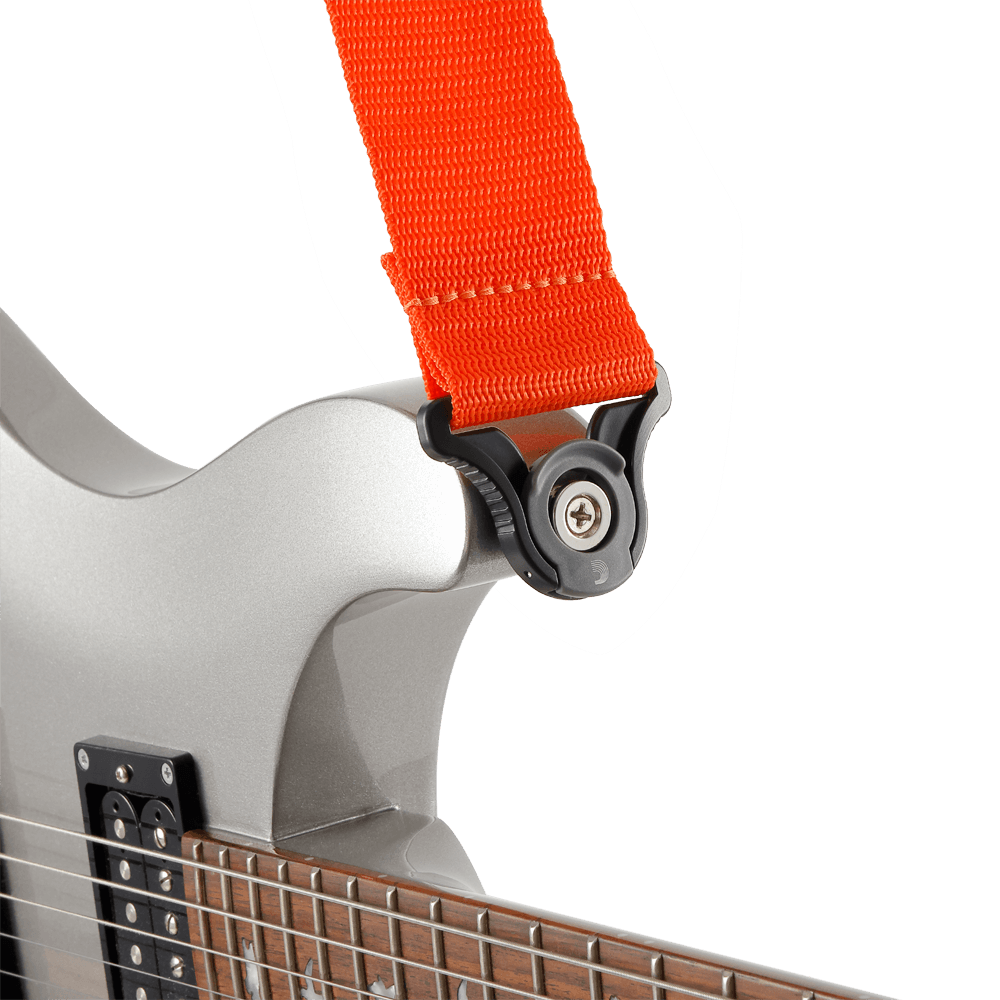 Auto Lock Gitarrengurt Orange