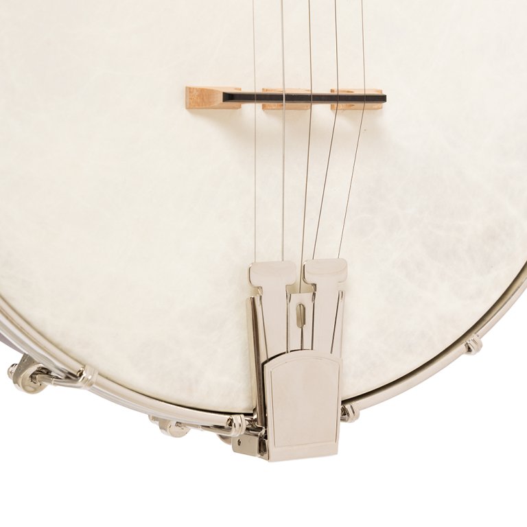 Snare-Drum, Naturfell, Metallspannreifen, Holzkessel, Cremefarben