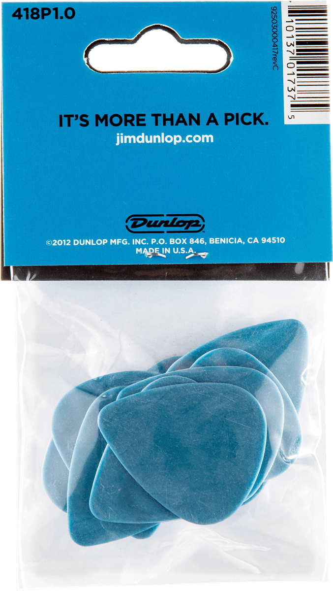 Tortex Standard 1.00 mm Pick 12 pcs. blue 1.00 mm