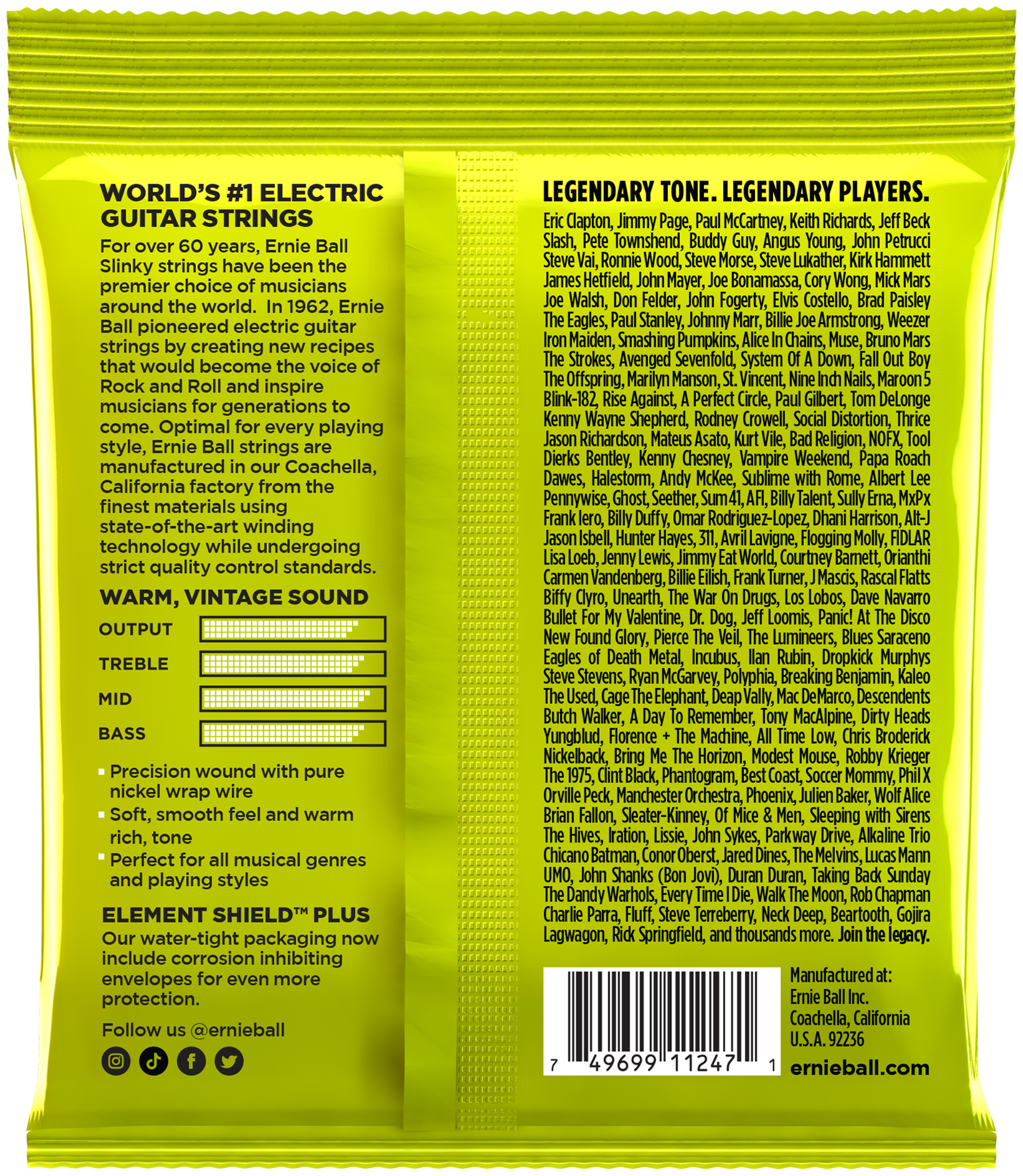 EB3251 Slinky Rock'N'Roll, Regular 10-46, 3er-Pack