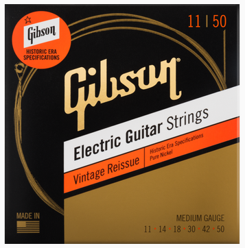 Vintage Reissue Electric Guitar Strings, Medium Gauge 011-050