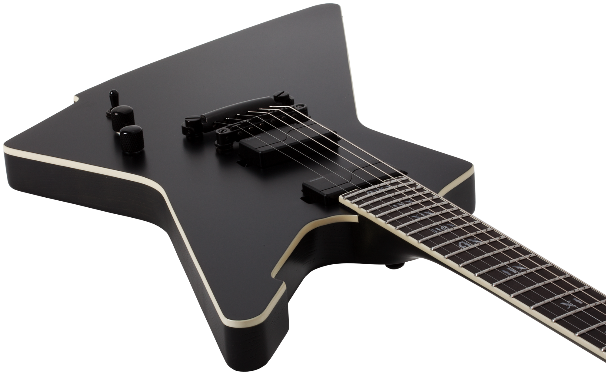 SLS Elite E-1 Evil Twin Satin Black  E-Gitarre