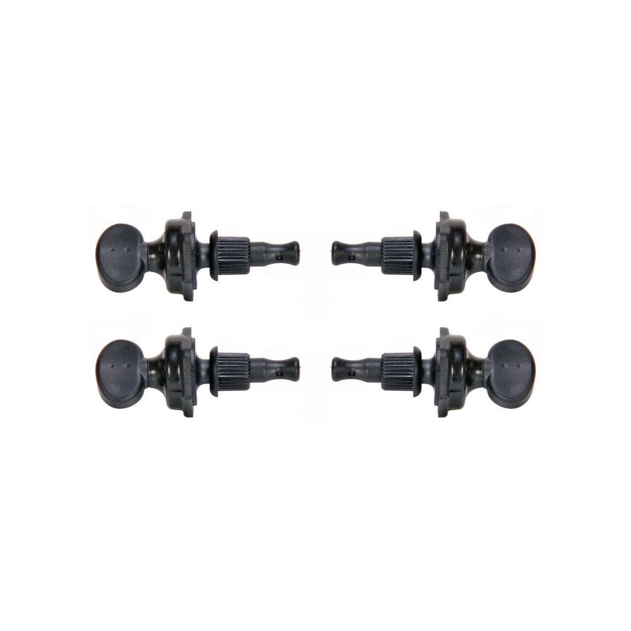 Ratio Tune-A-Lele Ukulele Machine Heads - PRU-4004-BK - 4 pcs. 