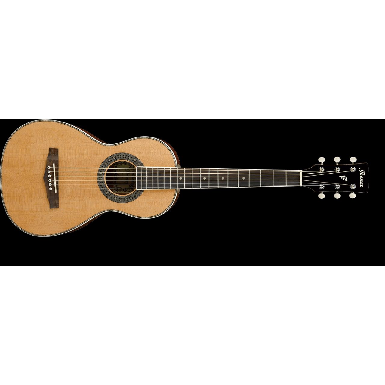 PN1-NT Parlor-Akustikgitarre Hochglanz Natur