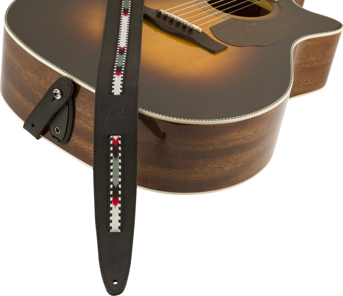 Paramount Acoustic Leather Strap, Black