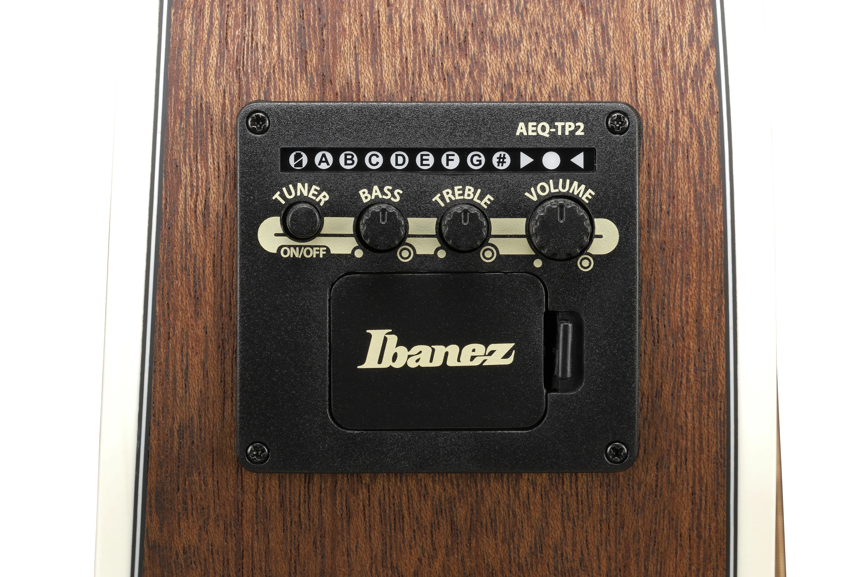 Ibanez AC390MHE-OPN - Reglerbereich auf dem Korpus