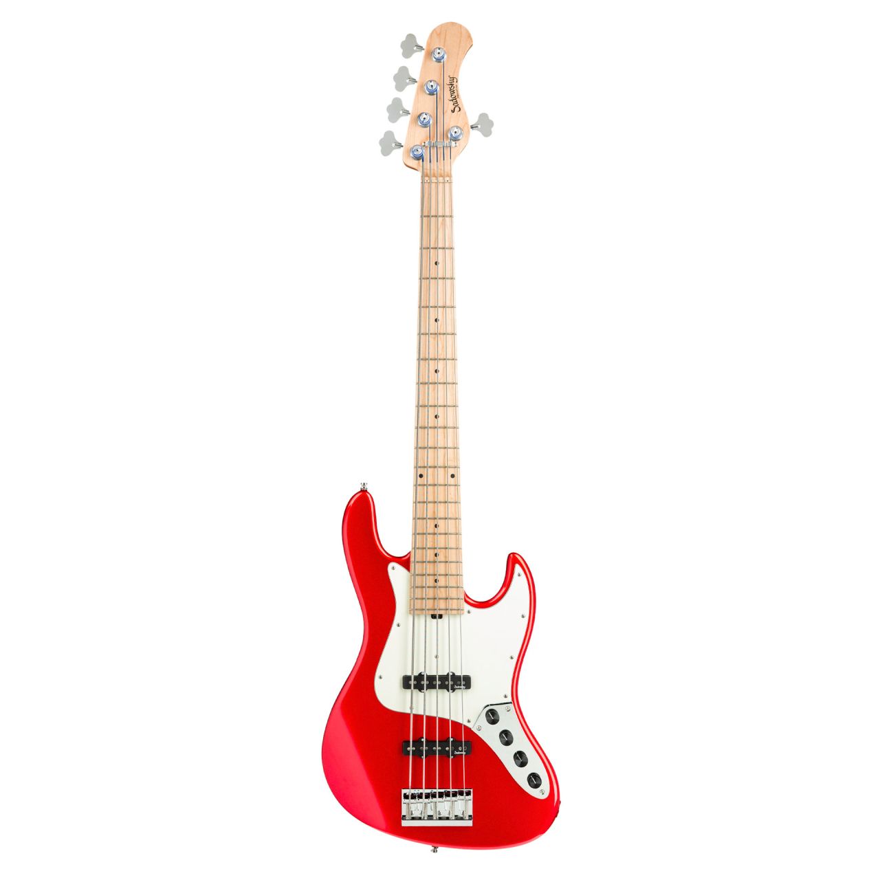 MetroLine 21-Fret Vintage J/J Bass - Candy Apple Red High Polish (Versandrückläufer)