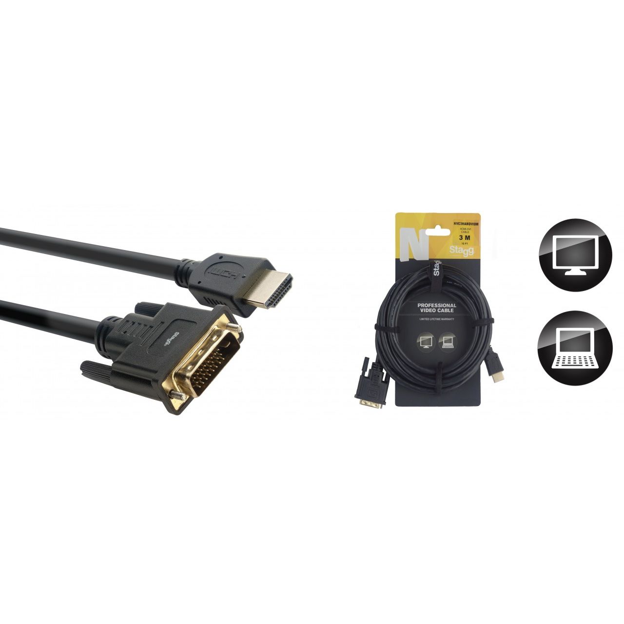 Videokabel - HDMI an DVI - 3m
