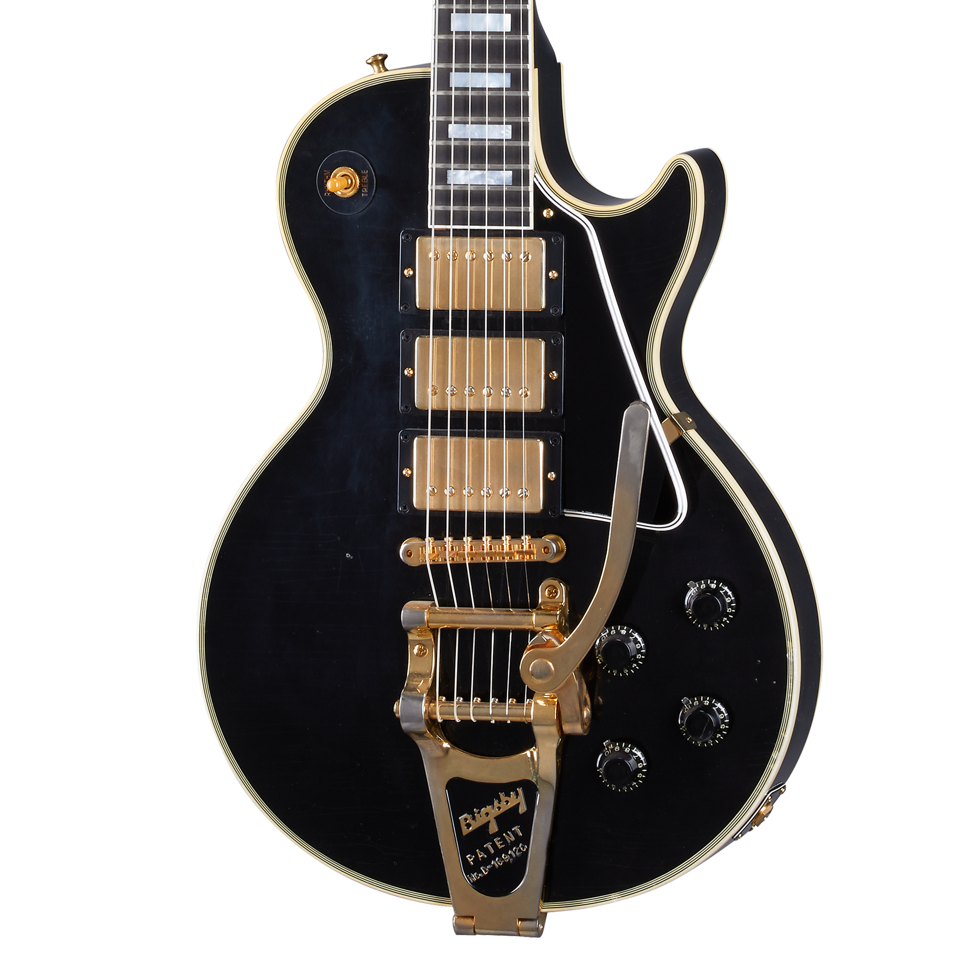 1957 Les Paul Custom Reissue 3PU Bigsby Light Aged Custom Shop