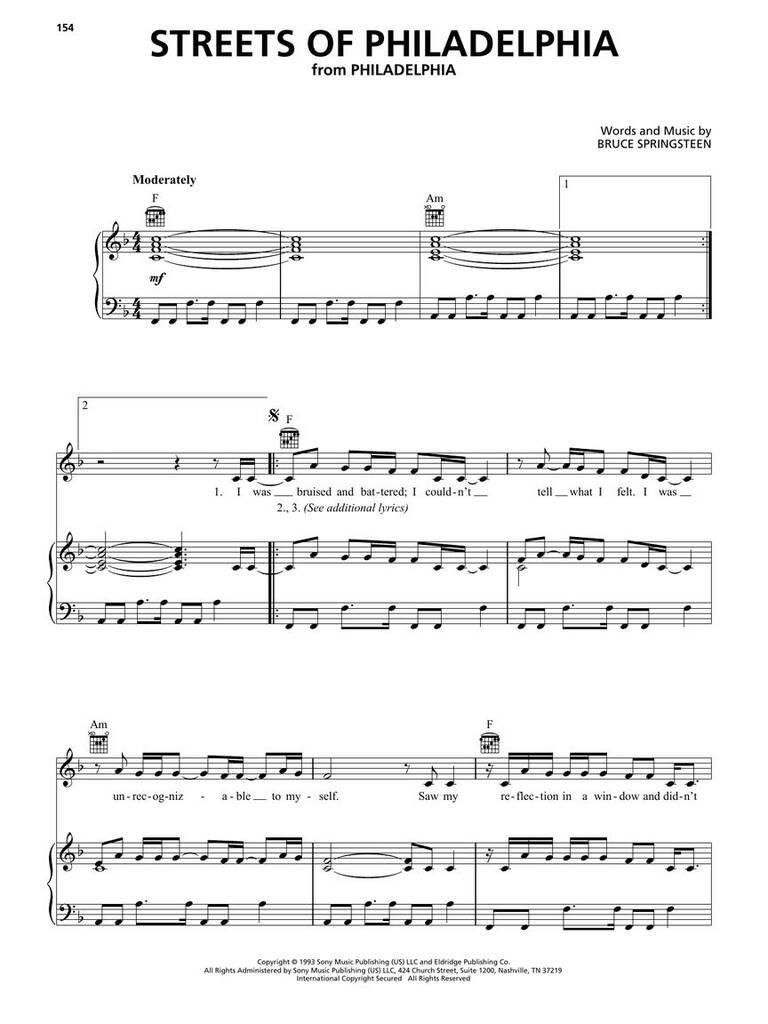 Bruce Springsteen Sheet Music Collection