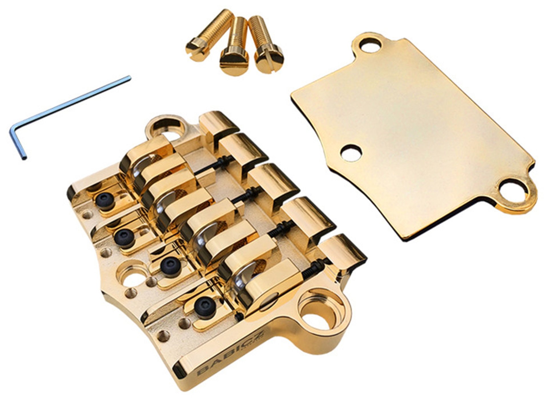 Babicz FCH 3-Point 4-String G-Style Bass Bridge Gold