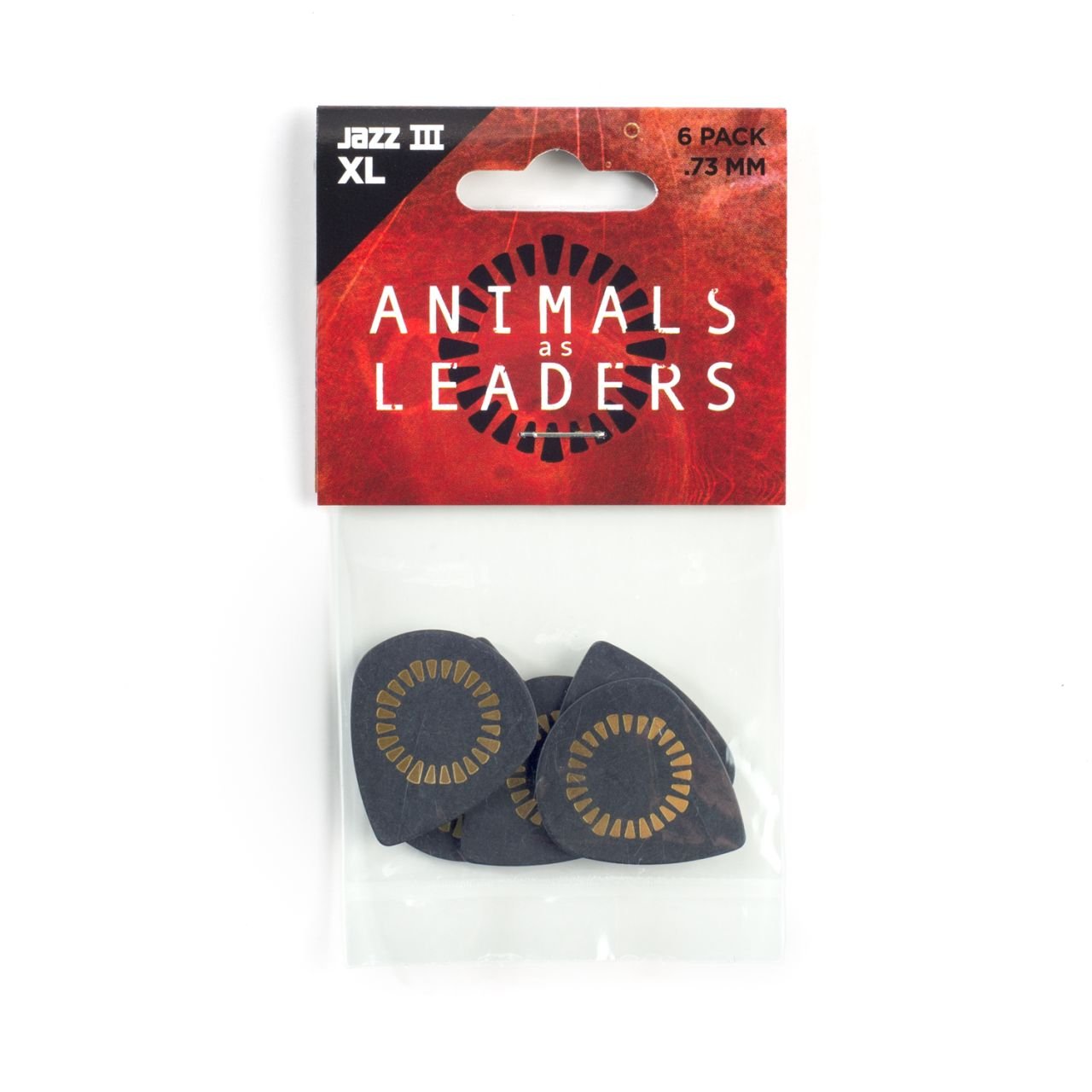 Animals as Leaders, 0.73" black Tortex Jazz XL, 6 pcs