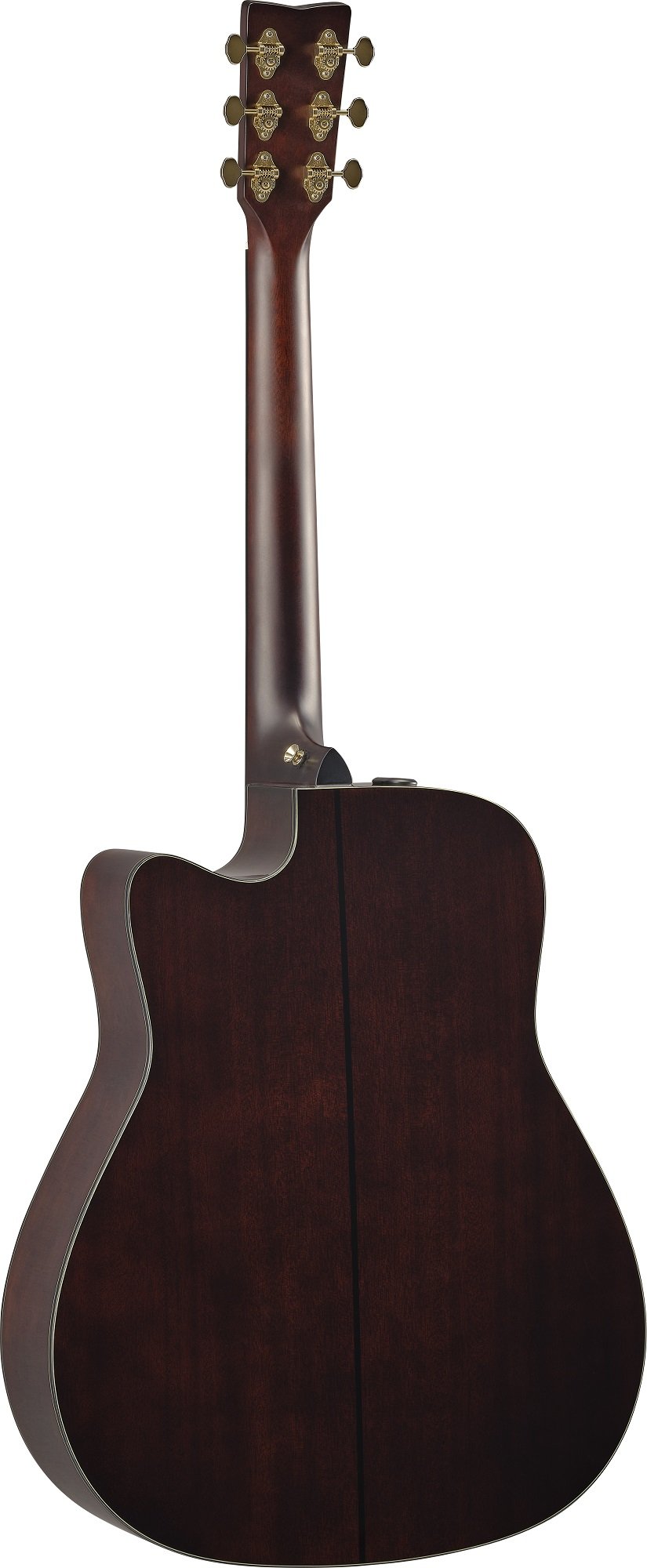 Yamaha TAG3 C Rückseite mit Mahagonikorpus und edlem Sand Burst Lackfinish