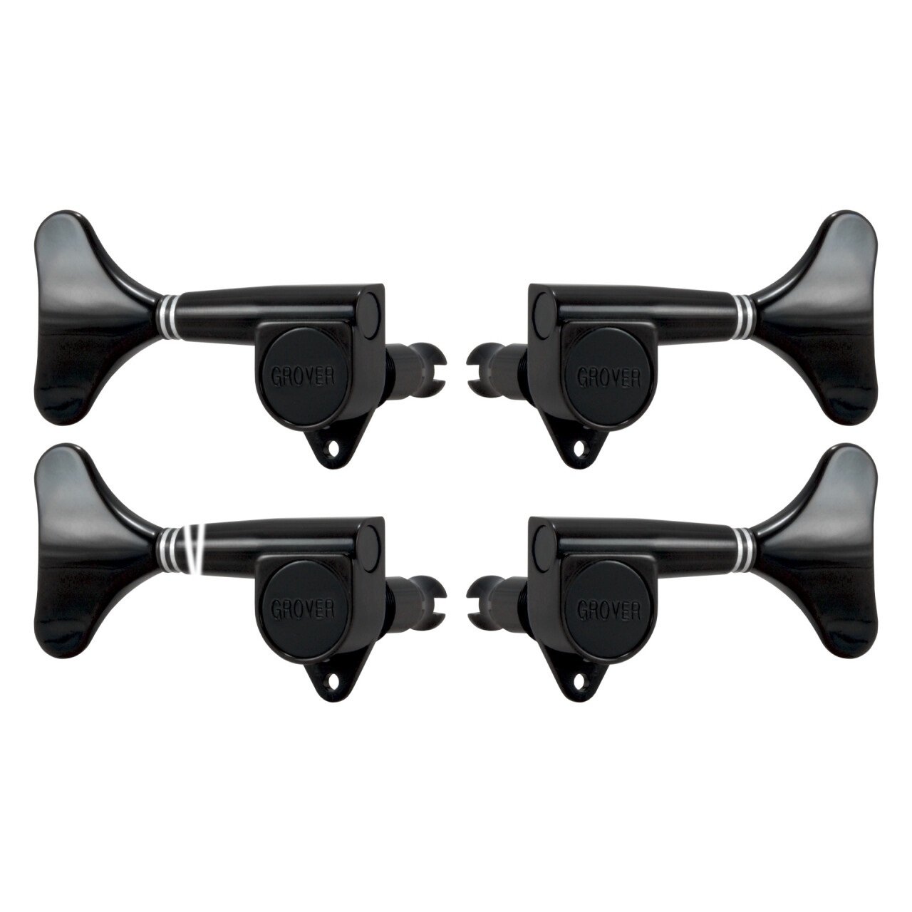 144BC Mini Bass Machine Heads 2 + 2 - Black Chrome
