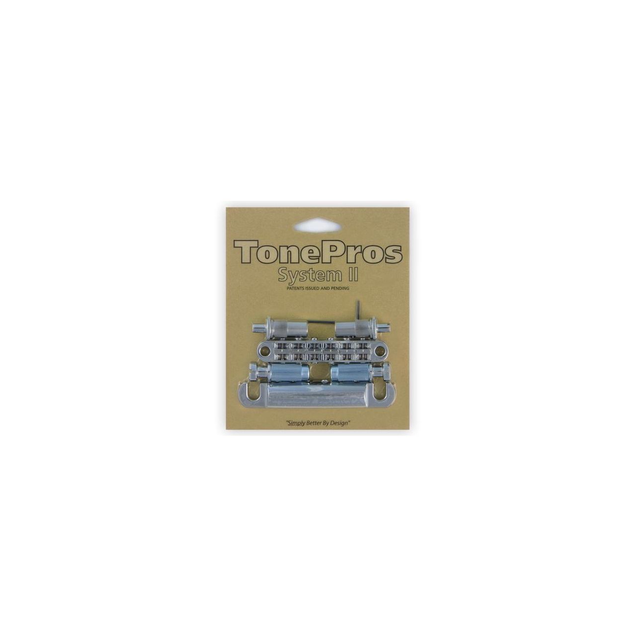 LPM02 - Bridge and Tailpiece Set - Chrome 