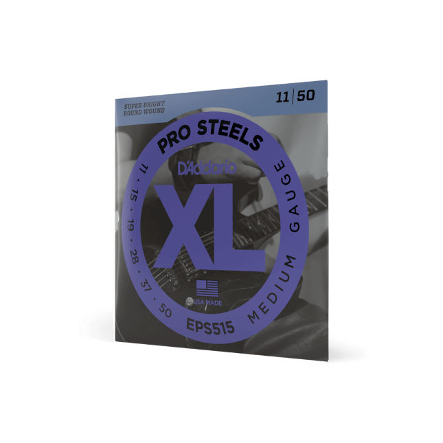 EPS515 ProSteels Electric Guitar Strings, Medium, 11-50