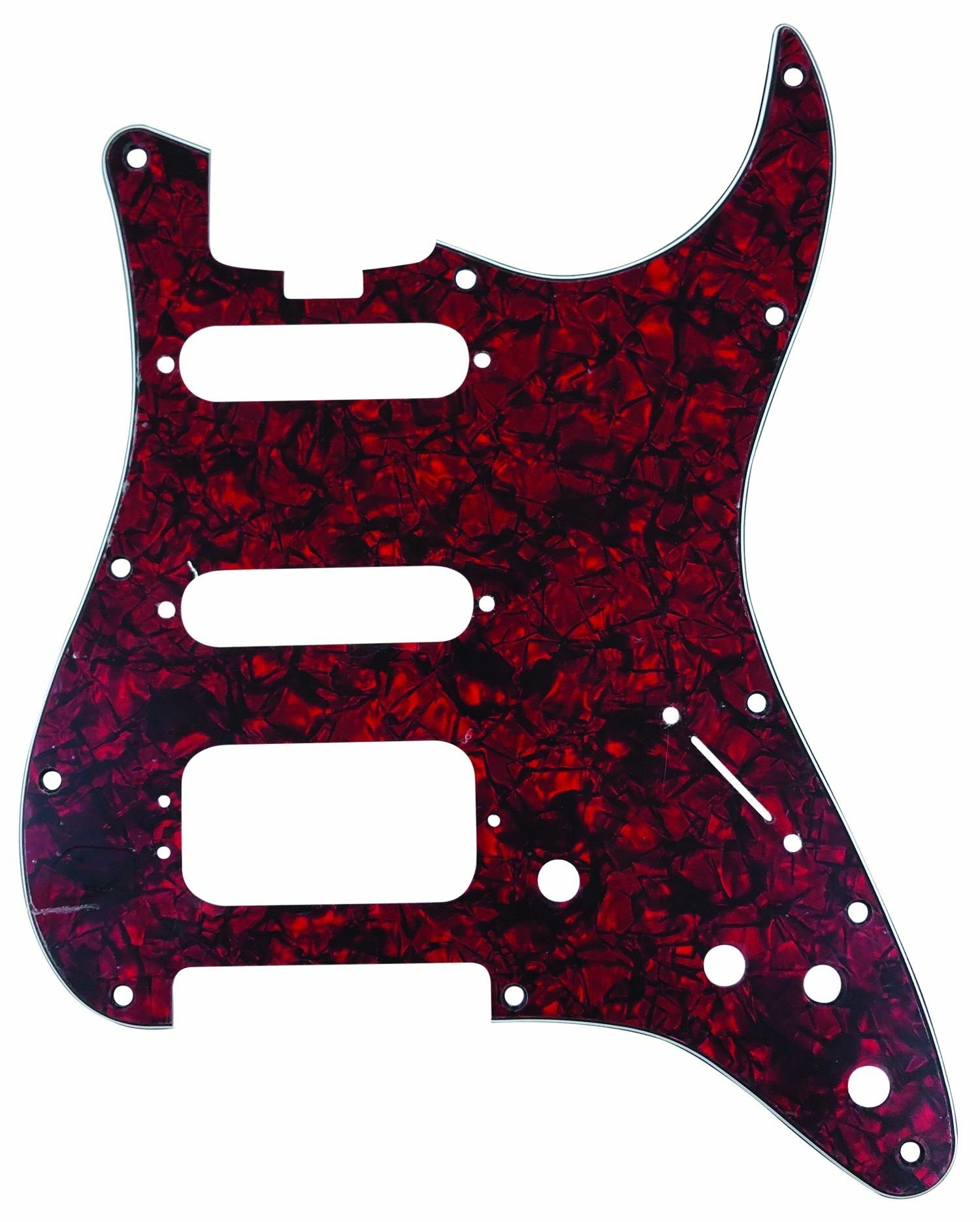 ST-Style HSS Pickguard (DPP ST ORP HSS), Red Pearl