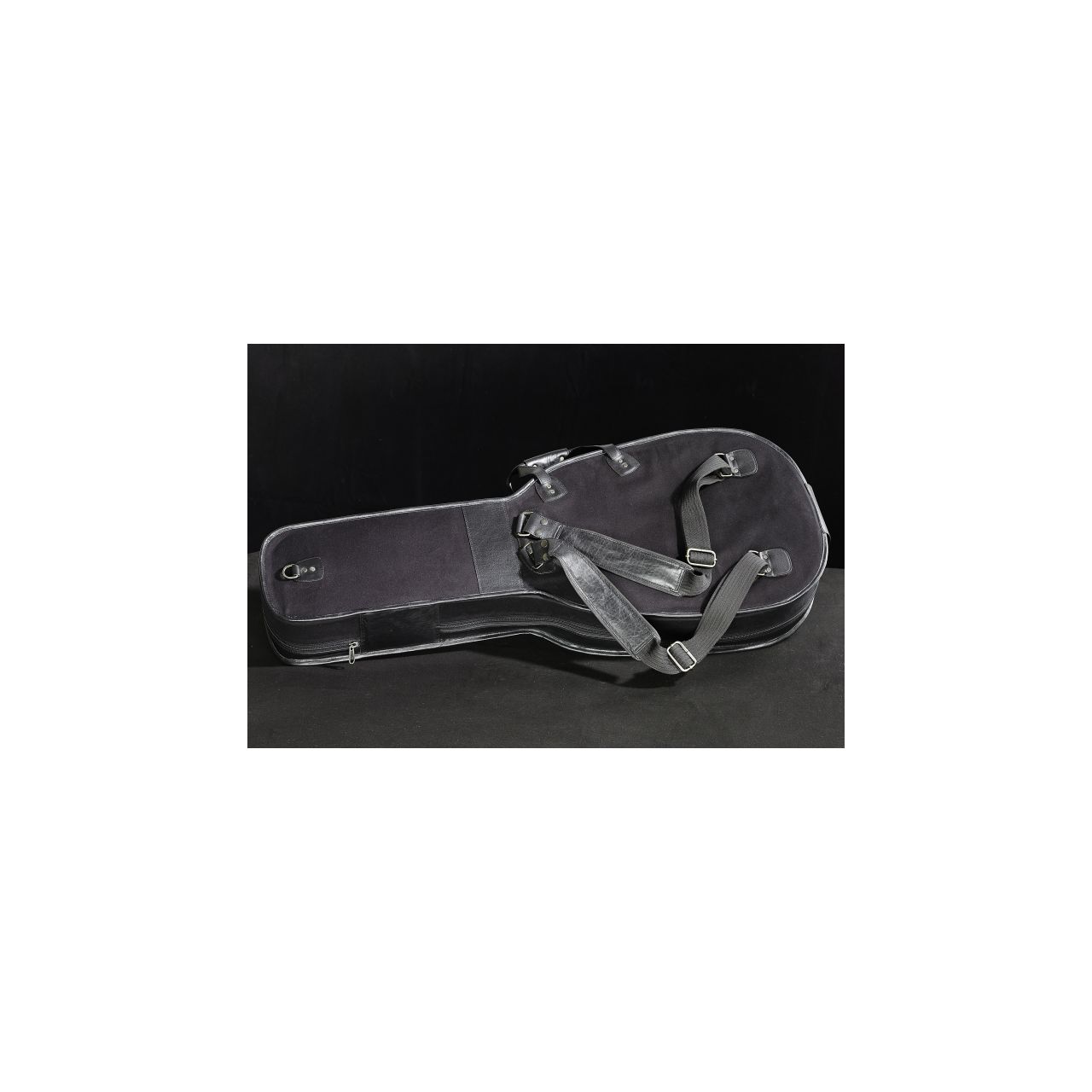 Archtop / Dreadnought Guitar Leather Bag, Black