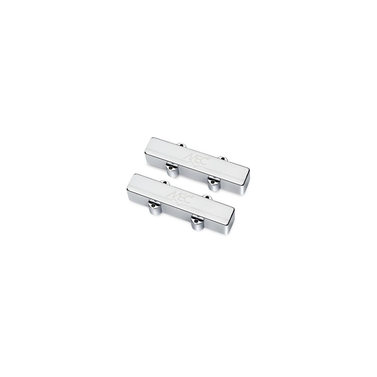 Active Metal Cover J-Bass Pickup Set, 5-String - Chrome
