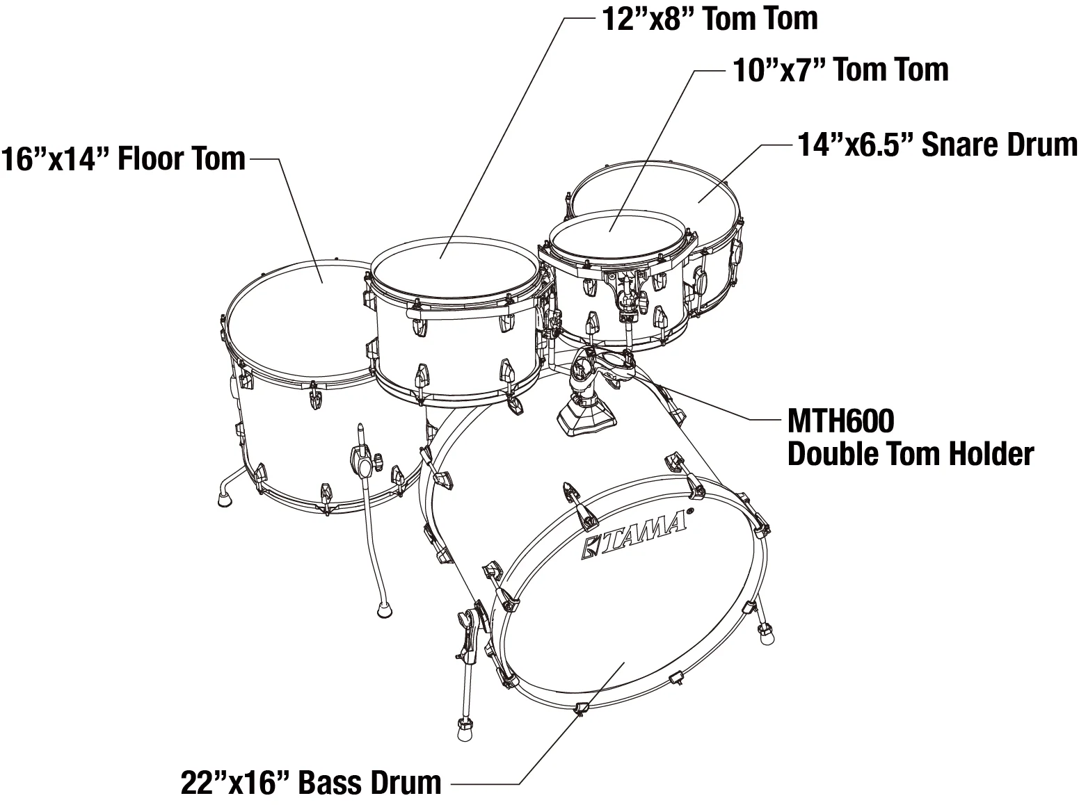 CK52KRS Drum Kit 5 teilig - Indigo
