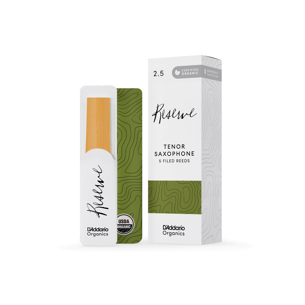 Organic Reserve Blätter für Tenorsaxophone, Stärke 2,5, 5er-Packung