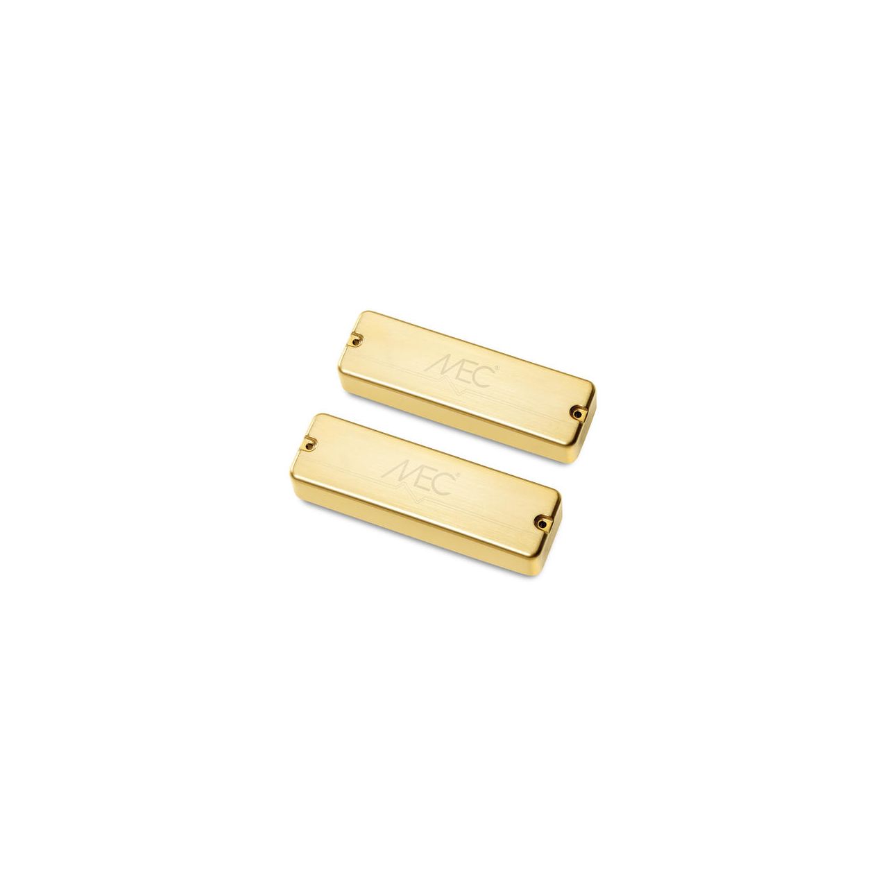Soapbar Humbucker Bass Pickup Set, Metal Cover, 5-String - Brushed Gold 