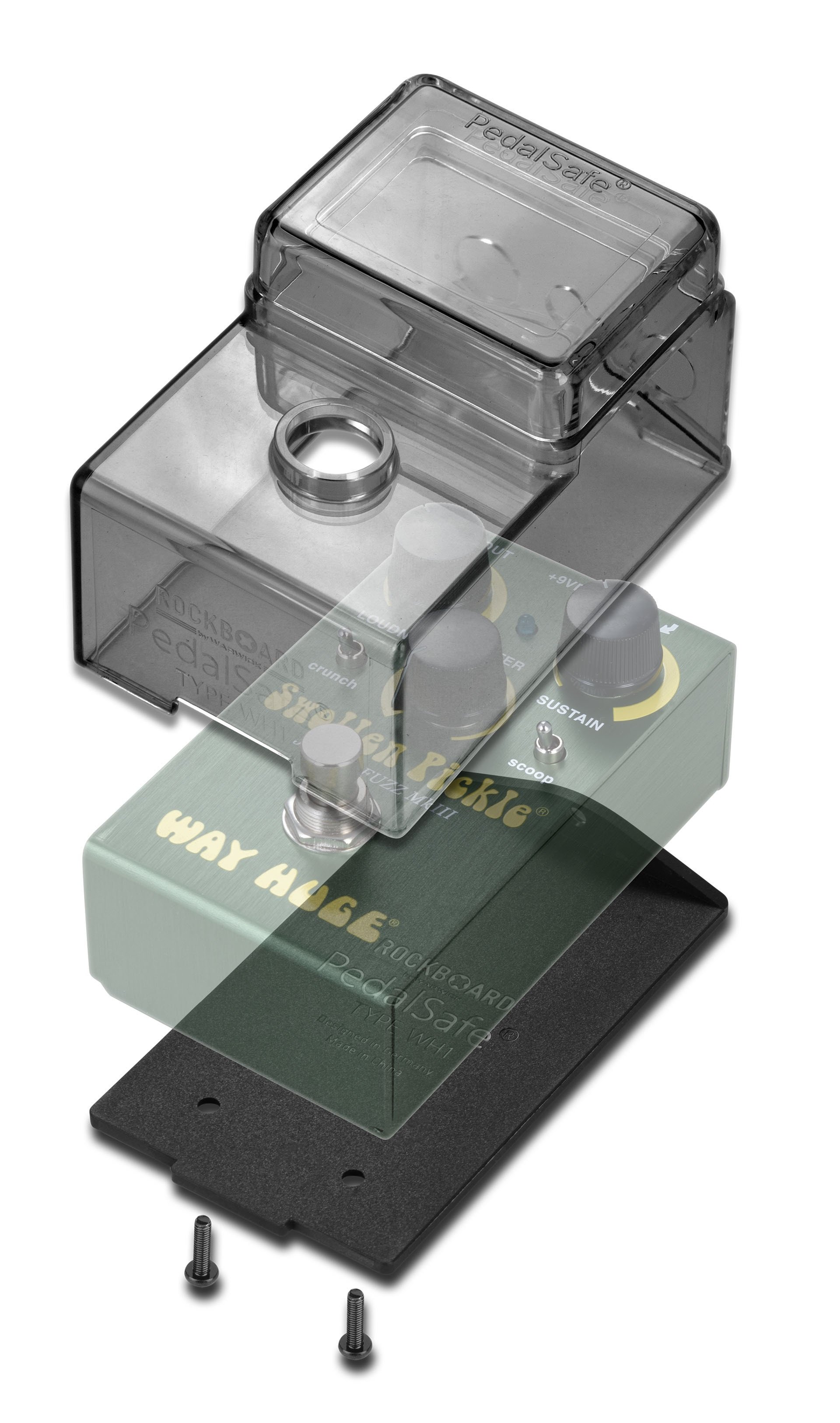 PedalSafe Type WH1 - Protective Cover and Universal Mounting Plate