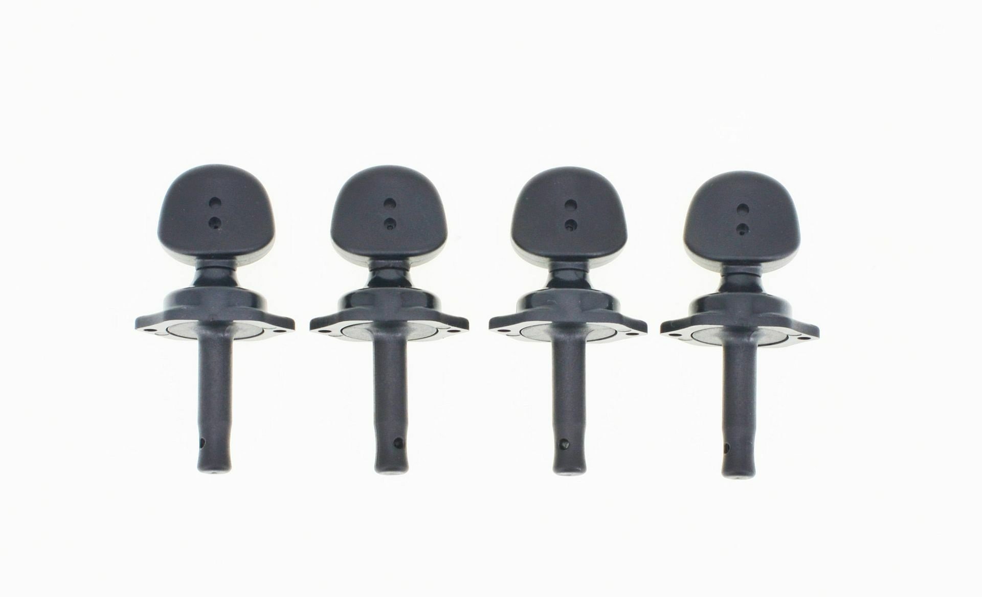 PRU-5004-BK Ratio Tune-A-Lele Ukulele Machine Heads with Large Buttons - 4 pcs.