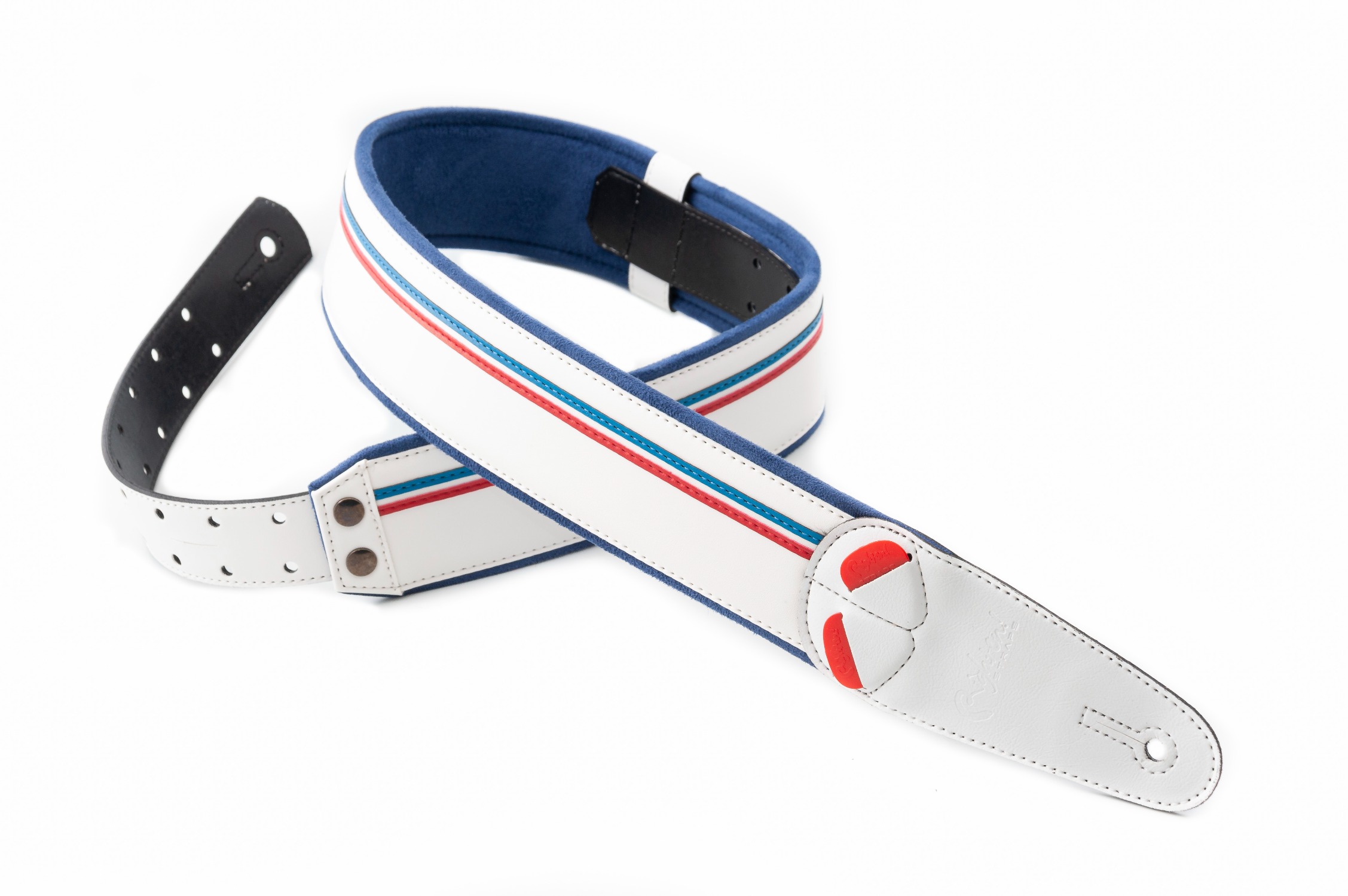 Race-60 White Guitar Strap 