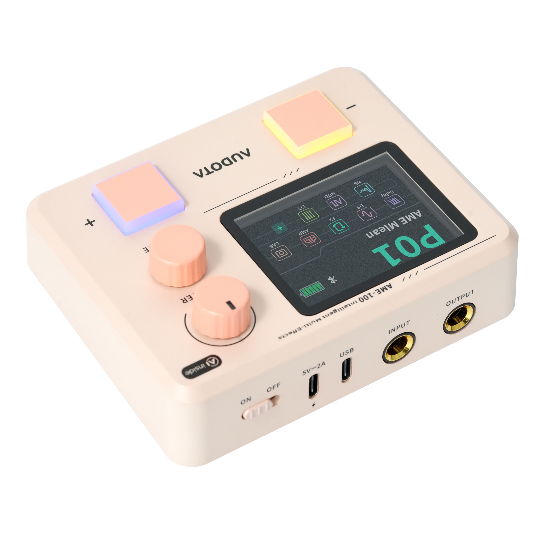 AME-100 Intelligent Multi-Effects, White Rose 