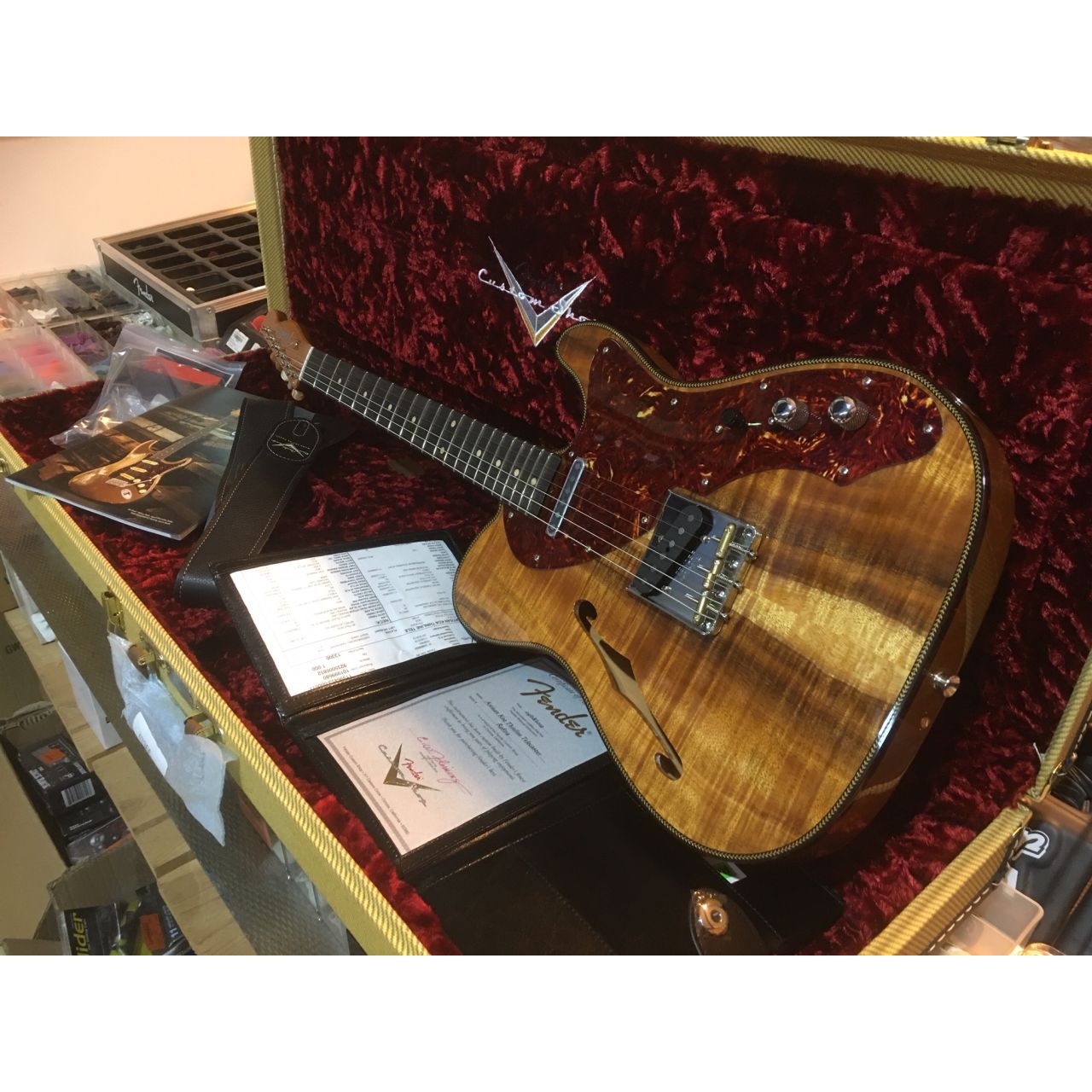 Artisan Koa Thinline Telecaster - Aged Natural